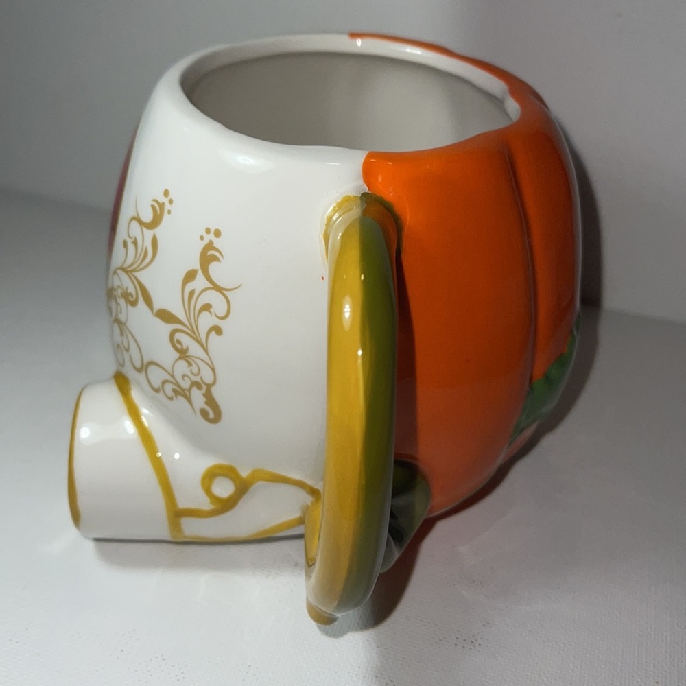 - Cinderella Pumpkin Sculpted Ceramic Mug - Picture 3 of 4